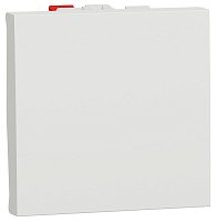 Выключатель кнопочный без рамки Schneider Electric Unica Modular 1-кл. 2 мод. белый